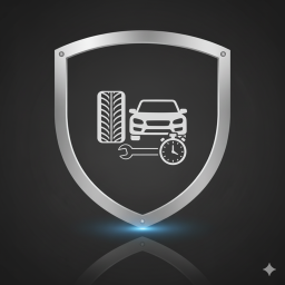 Icon representing tyre shops and quick-service automotive centres in Dubai.